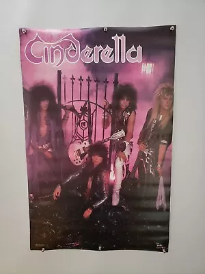 $34.95 • Buy Cinderella Original 1986 Vintage Rock Band Music Promo Poster #3098 22 ×34 