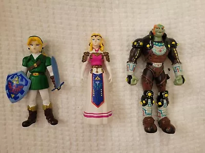 Vintage Zelda: Ocarina Of Time Action Figures - Link Zelda Ganondorf (1998) • $14.90