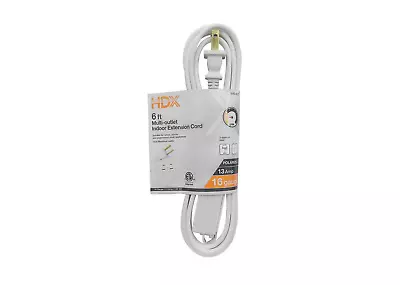 6 Ft. 16/2 In. Extension Cord Cube Tap In White • $3.05