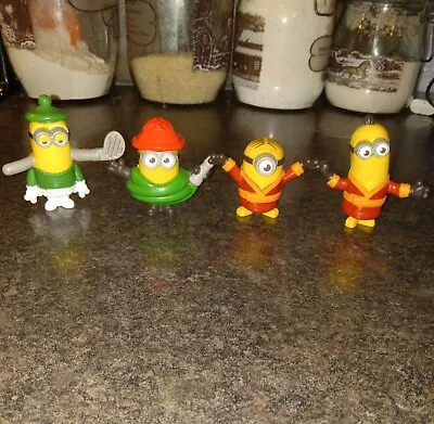 McDonald's Minions Happy Meal Toys Despicable Me Minions (4) Figures 2.5  2019 • $12.99