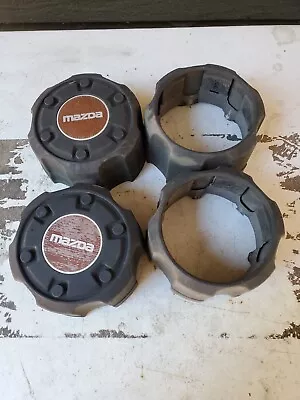 MAZDA B2600 B2600i 1987-1993 Pick Up Truck 4x4 Manual Hub Center Caps OEM 4 • $159.99