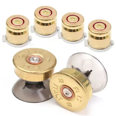 $15.58 • Buy 4x Gold Metal Buttons Shell+2x Thumbstick Kit For PS4/PS3 Controller +f