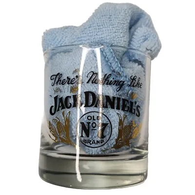 Jack Daniels Glass Tumbler Bourbon Whiskey Glass Big Logo JD Alcohol Memorabilia • $20