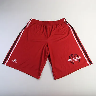 $19.50 • Buy NC State Wolfpack Adidas Practice Shorts Men's Red/White Used