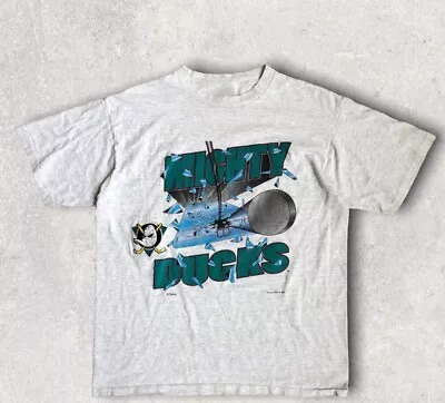 HOT SPORT! 90’s Anaheim Mighty Ducks Nutmeg T-Shirt S-5XL • $26.99