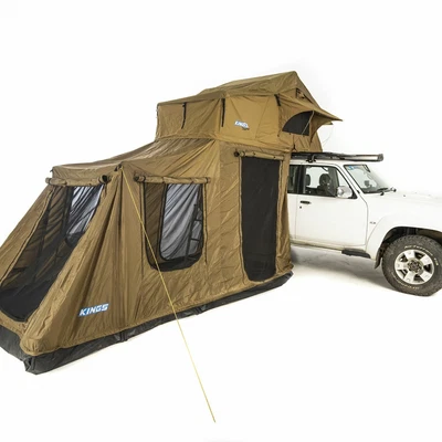 $898 • Buy Adventure Kings Outdoor Outback Roof Top Tent With 6 Man Annex Camping Car 4WD