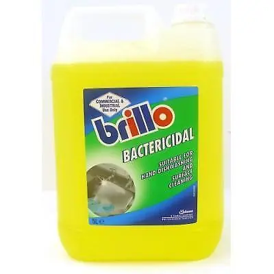 Brillo Bactericidal Washing Up Liquid Multicolour 5Ltr 425090 • £12.67