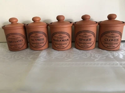 £7 • Buy Henry Watson Pottery Spice Herb Jars 