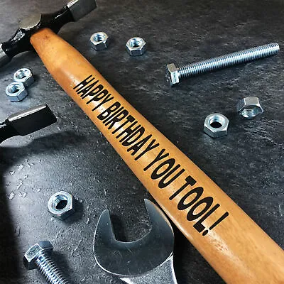 YOU TOOL Funny Engraved Hammer Gift For Him Men Birthday Gift For Dad Brother • £5.99