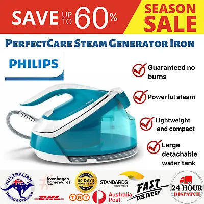Philips GC7920 PerfectCare Steam Generator Iron Ironing Garment Clothes Steamer • $437