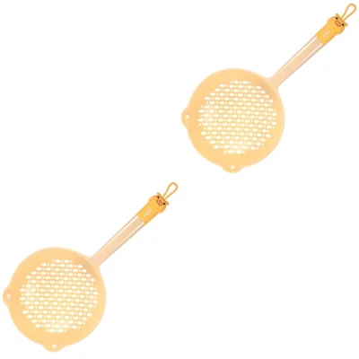 £15.72 • Buy  2pcs Home Strainer Ladle Cooking Frying Strainer Colander Spoon With Handle