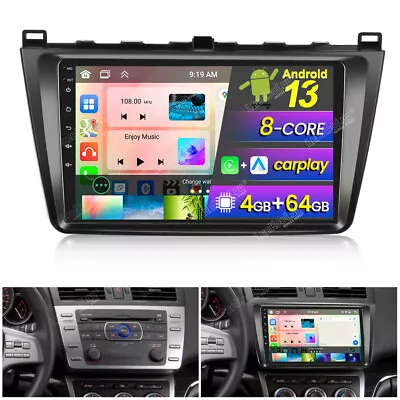 8 Core Android 13.0 4G+64G Car Strereo Radio GPS CarPlay For Mazda 3 2010-2013 • $279.99