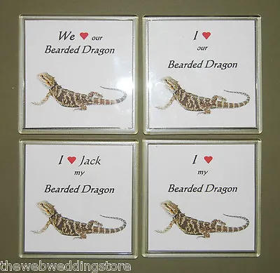I Love My-Gecko-Snake-Python-Bearded Dragon-Tortoise-Turtle-Reptile- Fridge Mags • £3.45