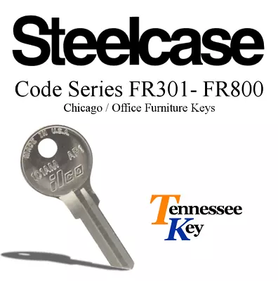 Steelcase Office Furniture Keys / Files And Cabinet Key  / Series FR301 - FR800 • $4.99