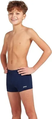 Zoggs Boy's Cottesloe Hip Racer Board Shorts Swim Shorts Navy 10-11 Years • £12.35