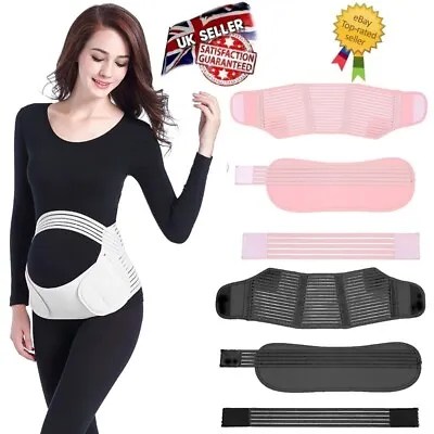 £8.49 • Buy Pregnancy Maternity Belt Lumbar Back Support Waist Band Belly Bump Brace Strap