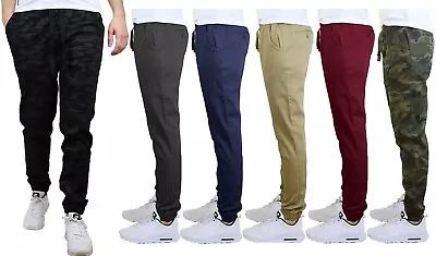 Galaxy Men's Regular-Fit 100% Twill Cotton Jogger Pants ( Size S-2XL ) NWT • $14.95