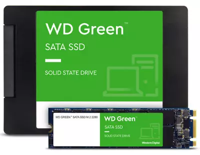 £28.95 • Buy Western Digital SSD 1TB 480GB 240GB SATA III 2.5  OR M.2 2280 Solid State Drive