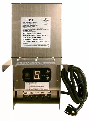 300W Stainless Steel Low Voltage Landscape Transformer 12-15 Volt Multi-Tap • $159