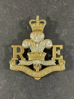 £25 • Buy Post WW2 British Army, Royal Monmouthshire Royal Engineers Militia Cap Badge