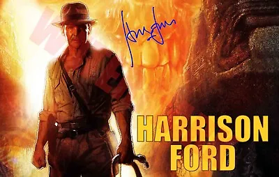 Harrison Ford Indiana Jones Signed 12x18 Inch Photograph Poster -Top Quality • $28.95