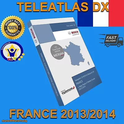 Teleatlas Dx France FranÇais 2014 Sat Nav Disc Map Navigation Cd Mfd1 Mercedes • £19.95