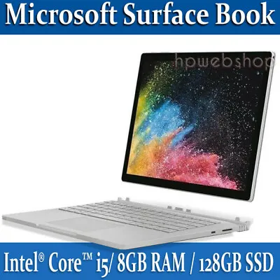 Microsoft Surface Book Intel I5 8GB RAM - 128GB SSD With Keyboard  Windows11 Pro • £139