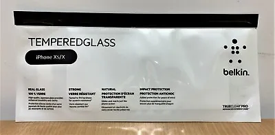 $8.99 • Buy Belkin IPhone X And Xs Tempered Glass Screen Protector - F8W863EC