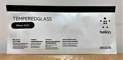 Belkin IPhone X And Xs Tempered Glass Screen Protector - F8W863EC • $8.99