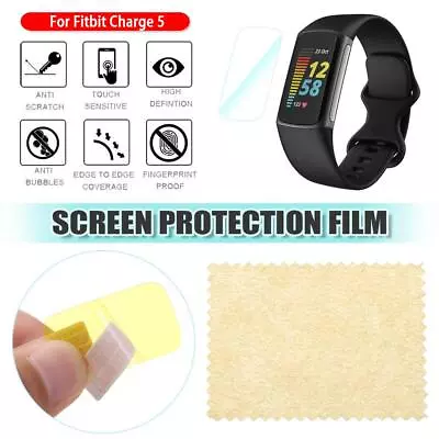 Protective Films Screen Protector Replacement Accessories For Fitbit Charge 5 • $6.41