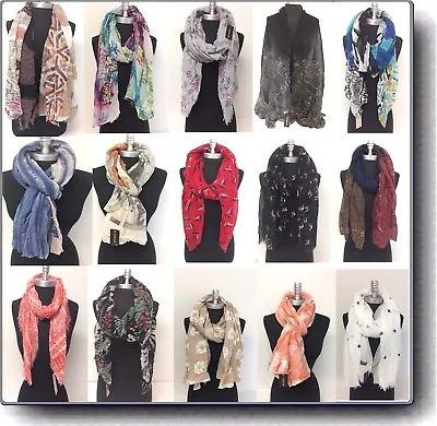 New Soft Chiffon Scarf Print Scarves Shawl Head Face Cover Wrap High Quality • $7.49