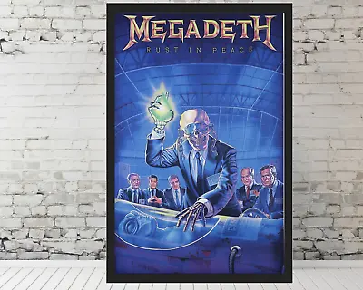 Megadeth Music Poster Print Rust In Peace - 11x17  FRAMED Trendy Poster • $33.90