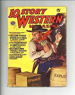 10 Story Western Magazine Pulp Apr 1945 Vol. 27 #1 FN • $10.50