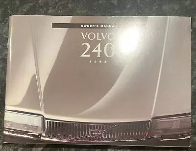 Volvo 240 Owners Handbook/Manual 1993 • $24.87