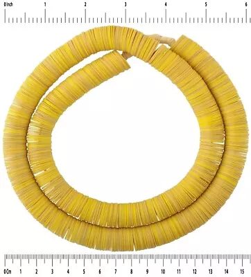 Old Czech Vulcanite Beads Heishi Vulcanic African Trade Bohemian Disks Spacers • $21.46