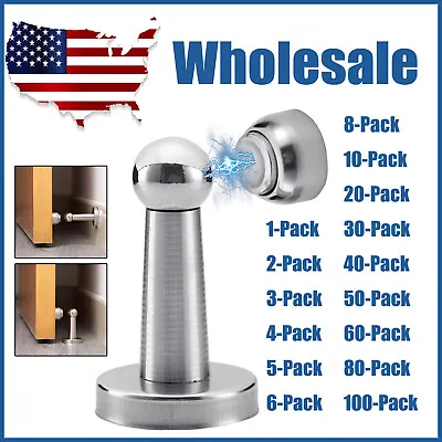 Stainless Steel Strong Magnetic Door Stopper Catch Holder Door Stay Suction Lot • $7.85