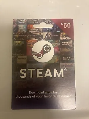 $50 STEAM Gift Card - Brand New Unused • $100