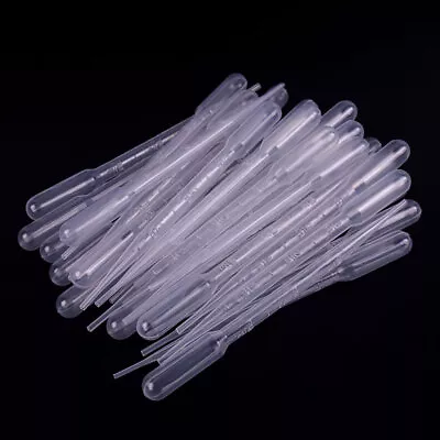 200Pcs Disposable Plastic Eye Dropper Set Transfer Lab Graduated Pipettes 3ml • $11.75