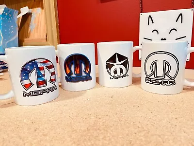 Pick Any TWO Custom Mopar  M  15oz. Coffee Mugs W/FREE Decal & Free Shipping • $27.99