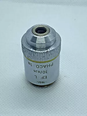 $95 • Buy Leica Leitz Wetzlar EF L 10/0.25 PHACO 1a 518087 Microscope Objective Lens