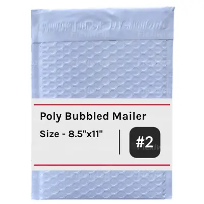 #2 Poly Bubble Mailers 8.5x11 Inch Padded Envelope Shipping Bags 200/400/600PCS • $4.24