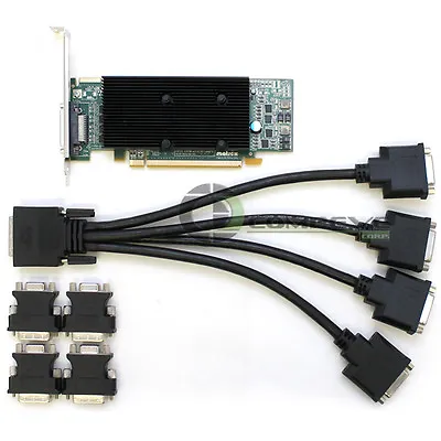 Matrox M9140 512MB DDR2 SDRAM PCIe X16 Quad Graphics Video Card M9140-E512LAF • $99