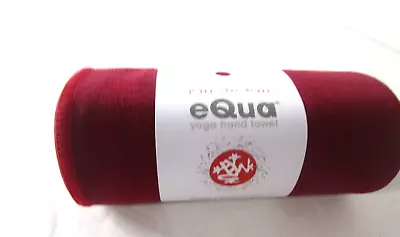 Manduka EQua Yoga Hand Towel  26.5  X  16” Red  New • $13.23