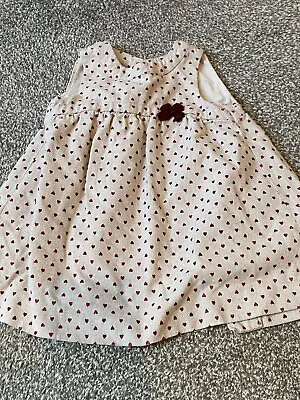Zara Baby Girls Winter Heart Print Dress - Sz 24 - 36 Months • £5