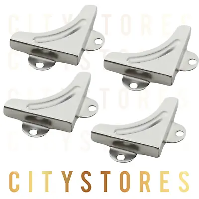 Mirror Corners Chrome Nickel Plated Brackets Mountings 5mm Protrusion - M0520 • £3.35