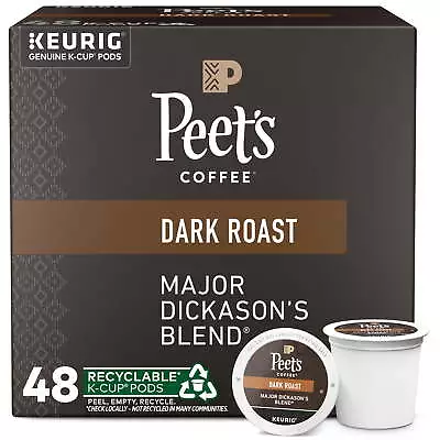 Peet's Coffee Major Dickason's Blend K-Cup Coffee Pods Premium Dark Roast USA • $30.87