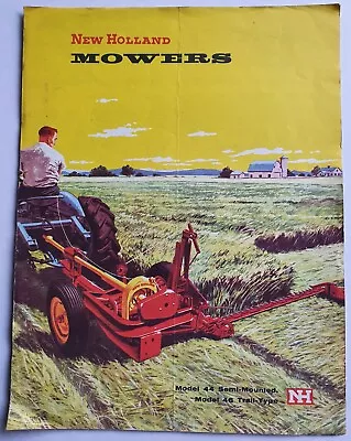 NEW HOLLAND MOWERS MODEL 44 & 46 VINTAGE SALES BROCHURE Australian Agriculture  • $10