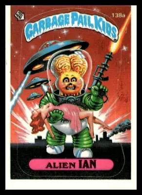 1986 VTG GPK Garbage Pail Kids Alien Ian 138a Checklist Oak Kay Back 1* • $7.99
