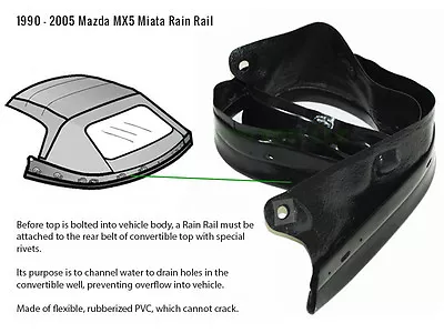 Brand New MAZDA MIATA Convertible Top 1989-2005 Rain Rail  & Hardware • $107.10