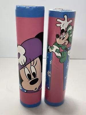 Disney Self Stick Border Mine Mouse Sunworthy Vintage Pink 2 Rolls Removable • $3.95